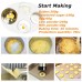 FashionMall FashionMall Stainless Steel Cookie Presses Gun Set Biscuit Press Tools with 17 Cookie Disc Shapes 8 Icing Tips Yellow - B07838FC9L